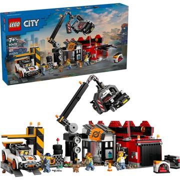 樂高 LEGO - LEGO 60472 City 城市系列 - 廢車場和汽車