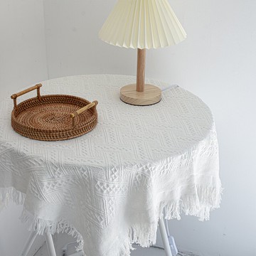 桌布家用ins高級感白色拍照宿舍化妝臺布置桌墊甜品茶幾防塵蓋布