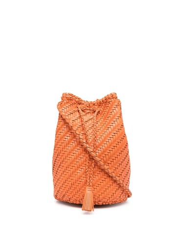 DRAGON DIFFUSION - interwoven-design bucket bag - women - Calf Leather - One Size - Orange