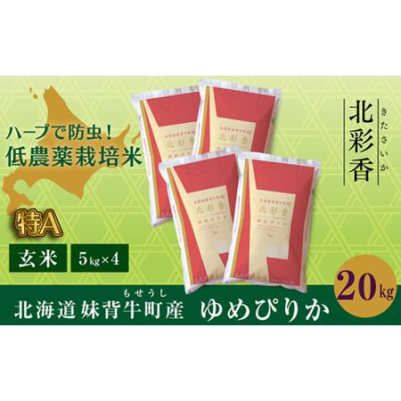 ふるさと納税 令和５年産 妹背牛産玄米20kｇ（一括）（1月発送） 北海道妹背牛町