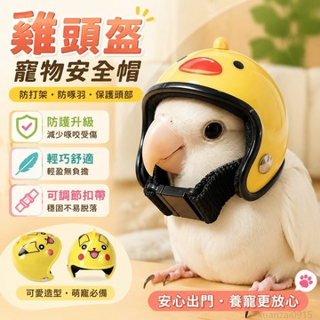 寵物省錢鋪】雞頭盔防打架寵物安全帽鴿子鸚鵡鳥頭保護套蜜袋鼠機車帽鴨子頭飾 寵物用品 出貨 寵物頭套 狗狗安全帽 寵物帽子