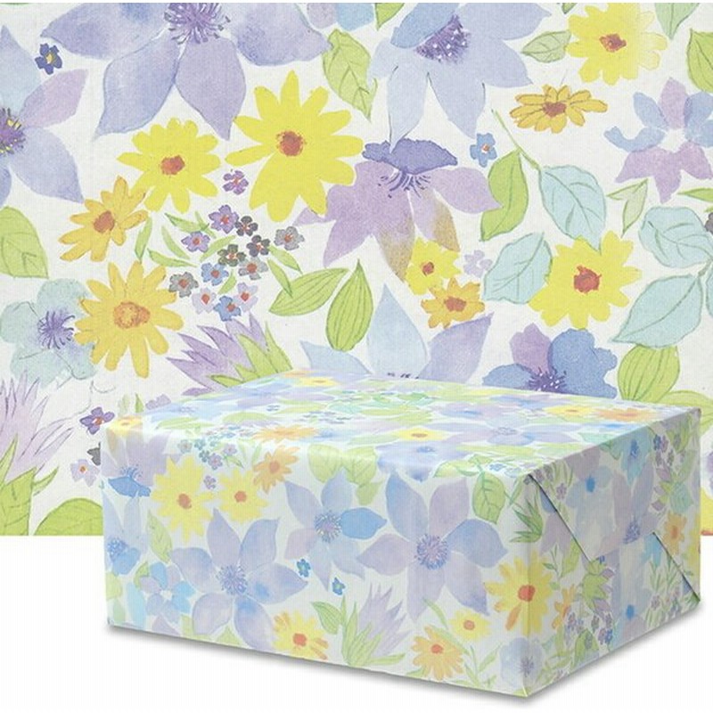 包装紙 バイオレット 四六半才 100枚 おしゃれ ラッピングペーパー 花柄 プレゼント ギフト 業務用 包装資材 幅753 長さ525mm 通販 Lineポイント最大get Lineショッピング