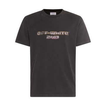 Off-white - Black Cotton Logo T-shirt