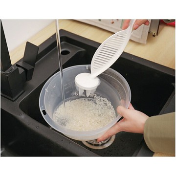 台灣現貨｜淘米棒 多功能淘米器 洗米刷 帶擋板洗米淘米 不沾手洗米神器｜丹丹悅生活