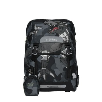 Beckmann - Classic 兒童護脊書包 22L - 酷帥黑恐龍 3.0