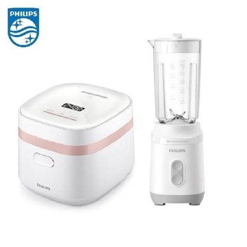 PHILIPS Q彈鎖香多料理電子鍋 (HD3073/50)+超活氧迷你果汁機 (HR2510)