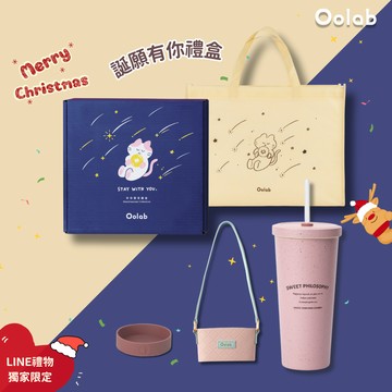 【Oolab良杯製所】聖誕快樂🎁誕願有您星空禮盒 ｜710ml小時光吸管杯冰淇淋杯提袋組 🚗快速出貨