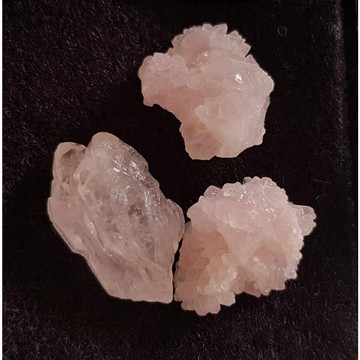 【土桑展精選寶物】巴西天然粉晶簇0226-10（3個一組）