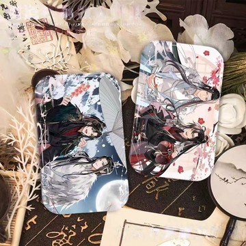 ❤️在臺好貨❤️魔道祖師魏無羨藍忘機雙閃長方形吧唧學生徽章送禮物胸針胸針穀子