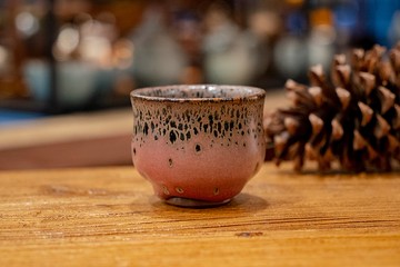 【永德堂－陶藝家】 朱坤培飛紅采晶手作杯 手作|個人杯|飛紅彩晶