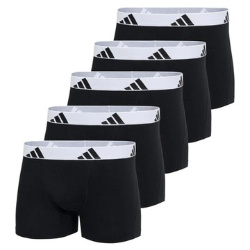 adidas 愛迪達 男款 平口內褲 5件組 4AM019-006  黑白色  M