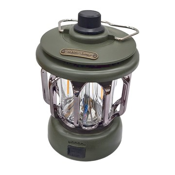 LED復古露營燈 軍綠色 鋁合金 ABS  1個