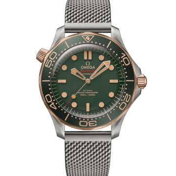 OMEGA 歐米茄 Seamaster 鈦金屬 青銅金 綠面 42MM