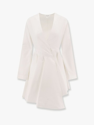 Asymmetric midi lenght cotton popeline dress - ALAIA - gender_Woman