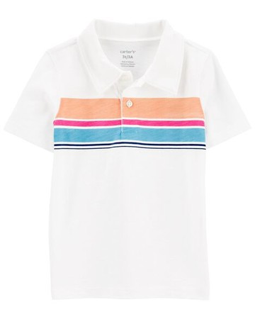 Baby Striped Slub Jersey Polo