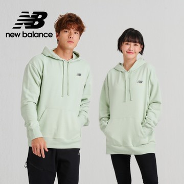 【New Balance】 抽繩前口袋連帽長袖上衣_男性_牛油果綠_UT21500SRV