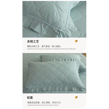 抗菌母嬰兒級全棉夾棉床裙單件100純棉床墊床罩三件套2026新款a類
