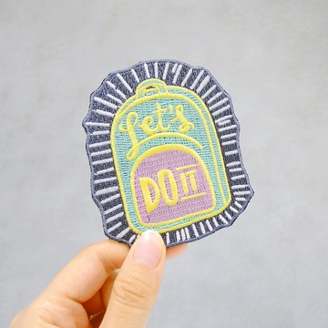 【去走走刺繡布貼】Let's do it 背包款