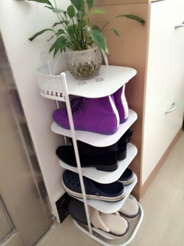 拉奧孔 鐵藝五層鞋架創意家用簡易鞋柜金屬小鞋架臥室客廳收納架