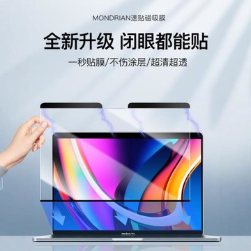 【磁吸膜】適用macbookpro屏幕膜macbook保護膜macbookair蘋果電腦2023筆記本pro14寸air13防窺膜m2貼膜偷窺