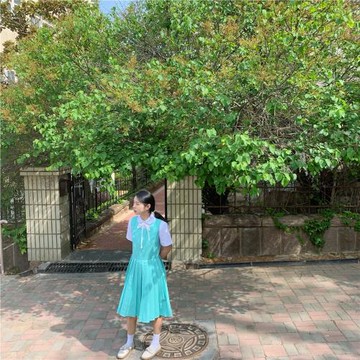 不造自制原創正版薄荷綠jk背心裙日系學院風綠色制服連衣