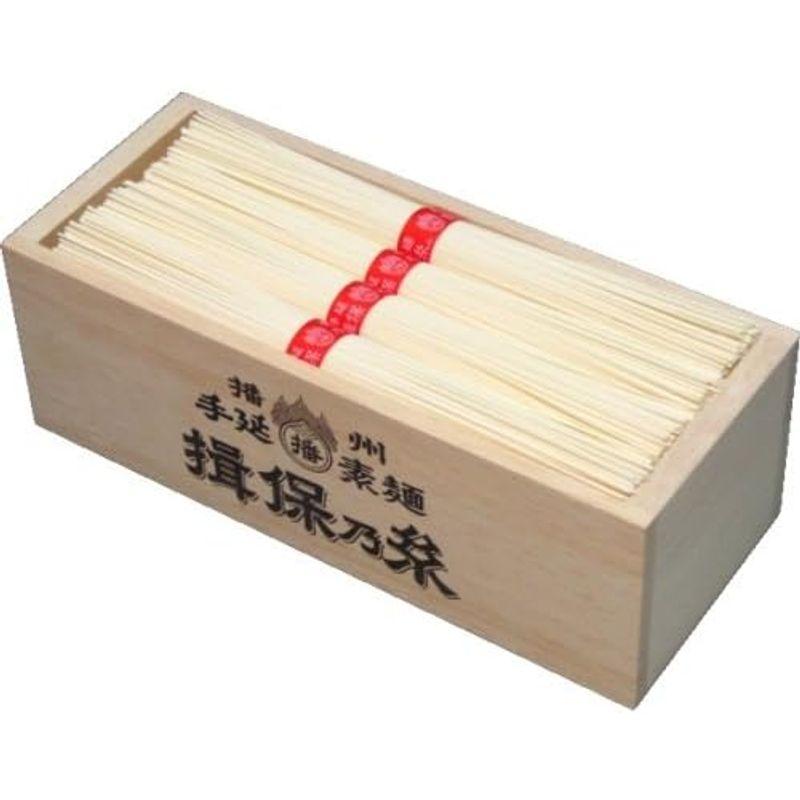 揖保乃糸 上級品 赤帯 700g (ミニ木箱)