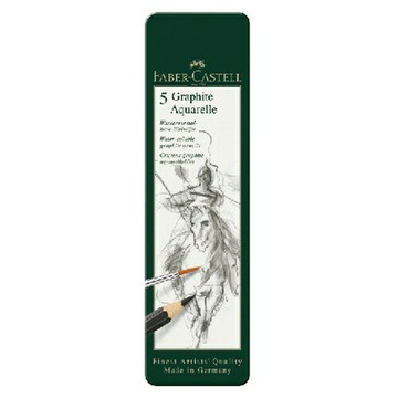 【FABER-CASTELL】輝柏 水墨素描鉛筆5支入/ 盒 117805【APP滿額下單4%點數(單一帳號最高1000點)】7/31止