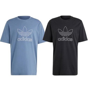 【下殺】Adidas 純棉短袖上衣 男裝 仿舊 藍/黑【運動世界】IR8002/IU2347