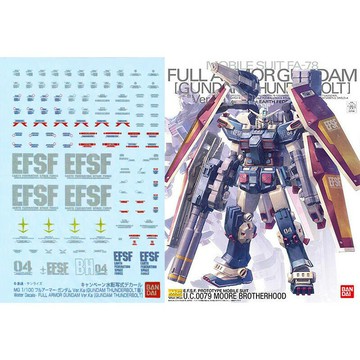 【鋼普拉】現貨 BANDAI MG 1/100 FULL ARMOR GUNDAM Ver. Ka 全裝甲鋼彈 金屬水貼