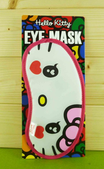 【震撼精品百貨】Hello Kitty 凱蒂貓 臉型眼罩 桃【共1款】 震撼日式精品百貨