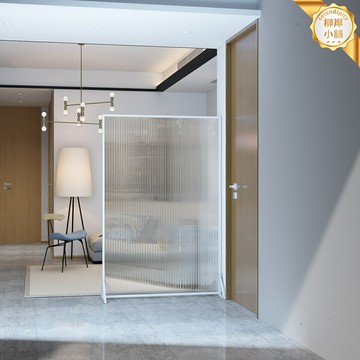 【免打孔可移動】長虹玻璃屏風 隔斷 玄關隔斷 客廳屏風 裝飾屏風 簡約現代設計 家用簡易遮擋 自由組合 入戶分區