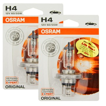 OSRAM H4 汽車原廠一般燈泡 64193-01 公司貨(2入)