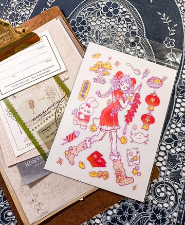 BT071元宵寶寶_Lantern Festival baby_71/轉印貼紙Transfer Stic