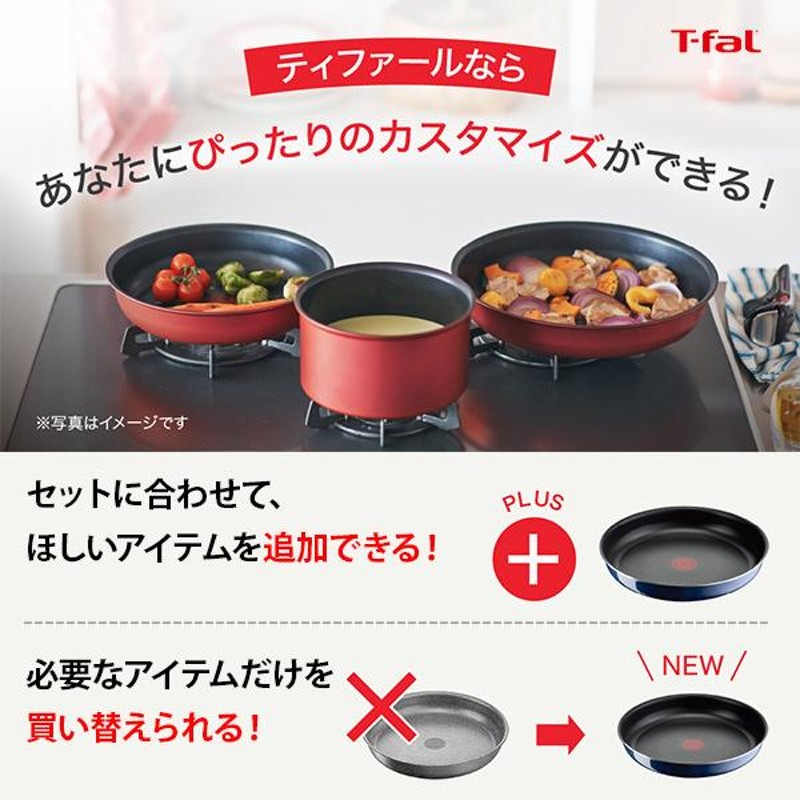 T-FAL ティファール インジニオ・ネオ ロイヤルブルー・インテンス フライパン 28cm L43706（ガス火専用・取手別売）取っ手が取れる  取っ手の取れる | LINEショッピング