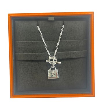 HERMES 經典限量 KELLY 包包造型925純銀T釦項鍊