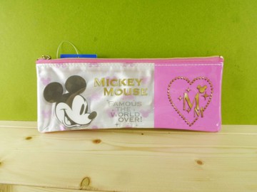 【震撼精品百貨】Micky Mouse_米奇/米妮 ~筆袋-粉白