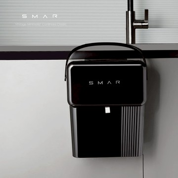 法式奶油風廚房垃圾桶櫥柜門壁掛家用帶蓋廁所衛生廚余掛式收納桶