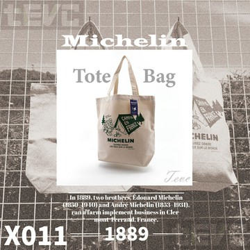 X011 米其林 Michelin 帆布包 正版授權 日本版 單肩斜挎包 托特包 帆布袋 露營 MOTO 兩款 現貨