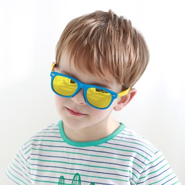 bayb 兒童馬卡龍太陽眼鏡  均碼  藍色 綠色鏡面