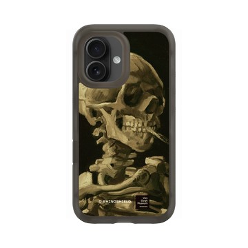 iPhone 16 AirX 本質黑 - Van Gogh Museum - Crâne de squelette fumant une cigarette