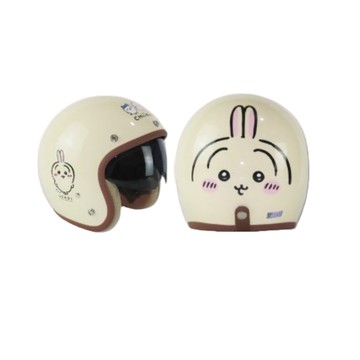 華泰 NINJA 安全帽 K-806 K-806S GE-3 兔兔 黃色 復古帽 半罩 全拆洗 內墨鏡