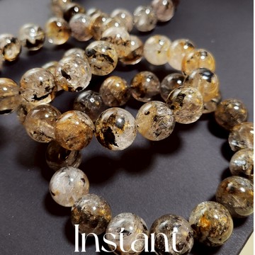 ⭕美國閃靈⭕ 閃靈水晶手串 高頻水晶 駭骨閃靈 純天然無優化 能量水晶 水晶手練 五行水晶 脈輪手串 水晶手珠 男生手串