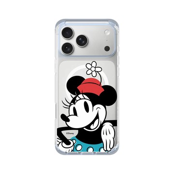 iPhone 17 Pro Max ClearX (MagSafe 兼容) 冰透藍 - 迪士尼-米奇 Mickey - Look at the camera-米妮
