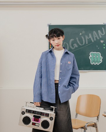JOGUMAN格紋襯衫