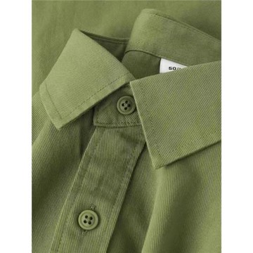 法式綠色長袖襯衫女2025春秋新款超好看高級感韓版上衣襯衣外套