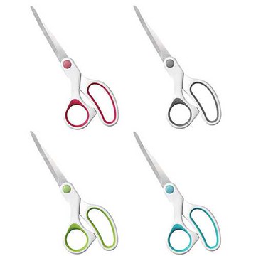 【史代新文具】手牌SDI 0849C 7" (7吋) 雙色防滑事務剪刀