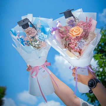【多巴胺】畢業花束(小)  乾燥花永生花太陽花 謝師花束 / 共2款