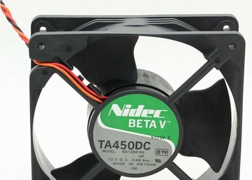 高效散熱 工業風扇 小型軸流風機 控制箱/機殼散熱原裝Nidec TA450DC B31256-56 12038 12CM 12V 0.49A工業變頻
