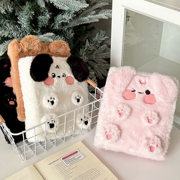 💕💕A6毛絨動物🐇刺繡卡冊 四宮格卡冊追星收納冊 拍立得小卡收納 3寸偶像卡冊