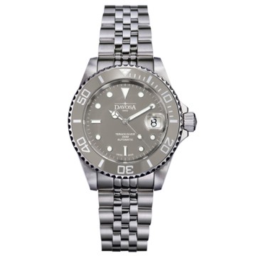 DAVOSA New Ternos Ceramic 200米陶瓷框潛水腕錶-莫蘭迪灰/40mm